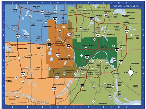 St. Paul Metro Map - ToursMaps.com