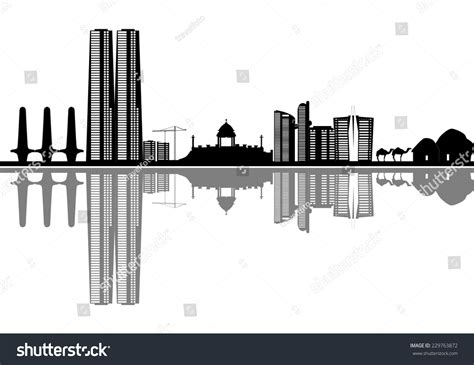 Karachi Pakistan Skyline Camels Stock Vector 229763872 - Shutterstock