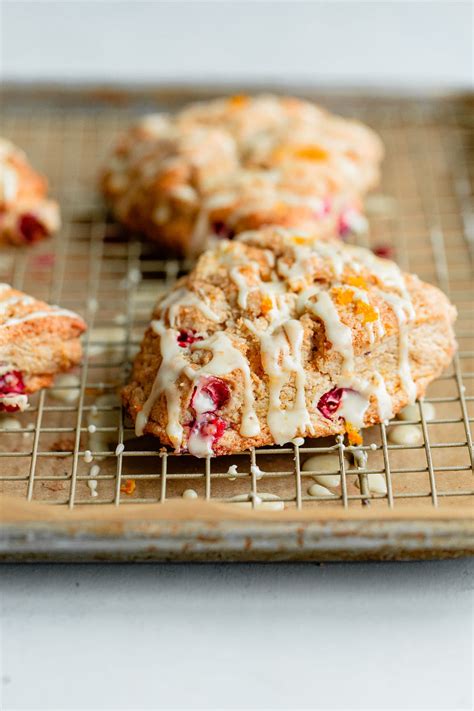 Cranberry Orange Scones (Cranberry Scones Recipe) - A Beautiful Plate