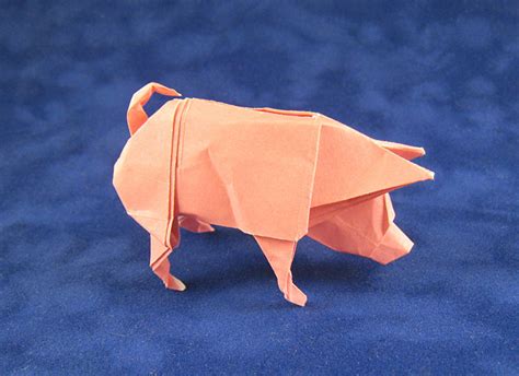 Pig Origami With Images Origami Pig Origami Diagrams