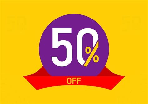 Premium Vector | 50 off sale tag vector badge template