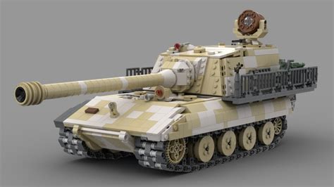 Jagdpanzer E-100 'Panzerschiff' from BrickLink Studio [BrickLink]