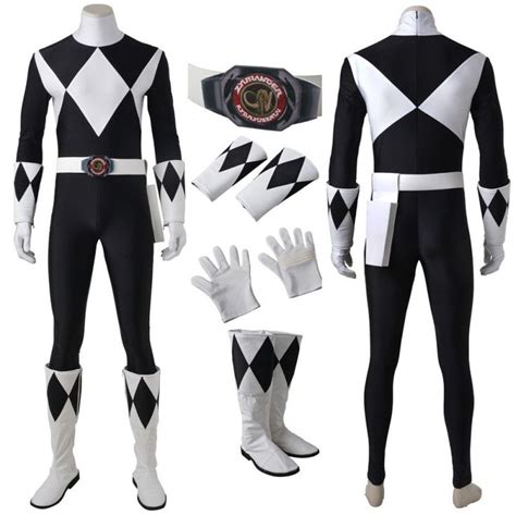 Mighty Morphin Power Rangers Zachary Taylor Black Ranger Cosplay Costume | Cosplay costumes ...