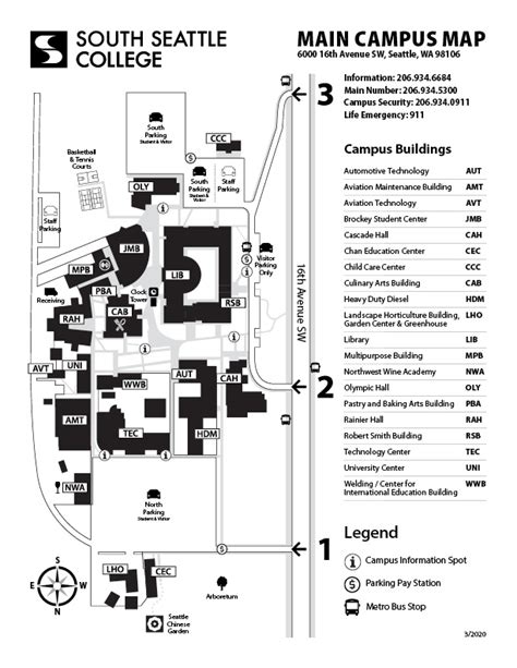 Campus Map | South Seattle College