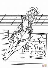 Horse Barrel Racing coloring Page  Free Printable Coloring Pages sketch template