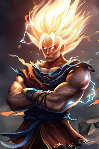 320x480 Goku New Dragon Ball Z Art Apple Iphone,iPod Touch, Galaxy Ace Wallpaper, HD Anime 4K ...