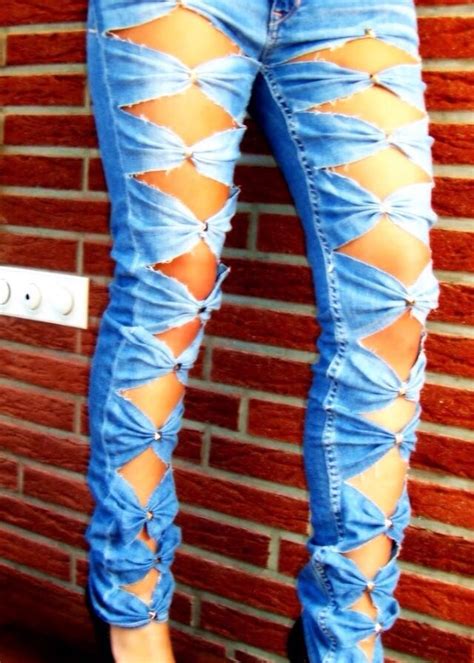 Image result for cute ways to cut up leggings | Diy ripped jeans, Jeans ...