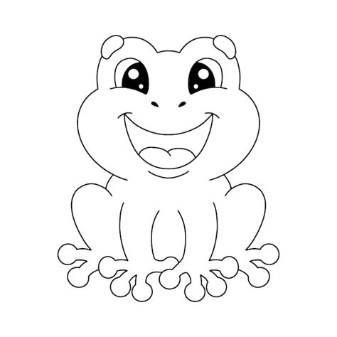 Cartoon Frog Coloring Pages