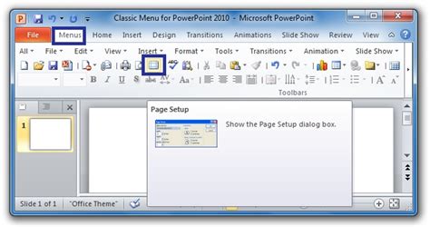 Where is Page Setup in Microsoft PowerPoint 2007, 2010, 2013, 2016, 2019 and 365