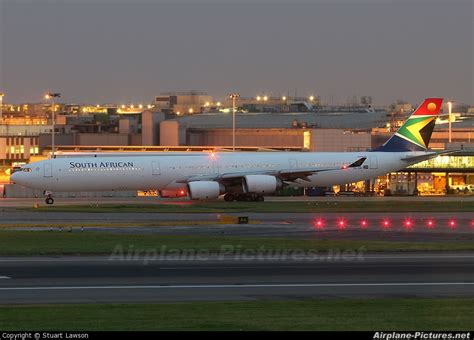 ZS-SNI - South African Airways Airbus A340-600 at London - Heathrow ...