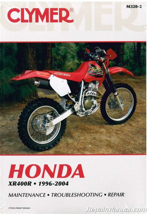 1996-2004 Honda XR400R Motorcycle Repair Manual by Clymer