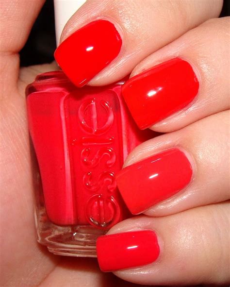 Opi Red Nail Polish Lovely Bright Red Nail Polish | Red nails, Nail ...