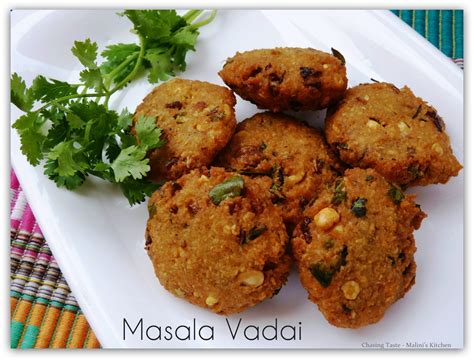 Chasing Taste: Masala Vadai Recipe - Paruppu Vadai Recipe - Spiced Dal Patties