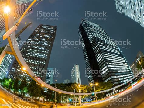 Japan Shinjuku Night View Stock Photo - Download Image Now - Building ...