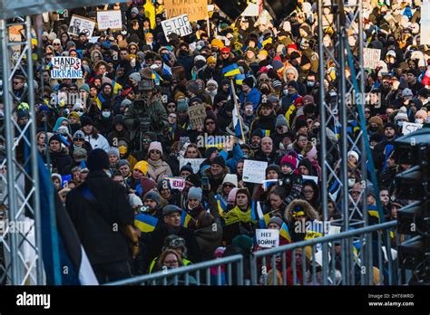 Demonstration at Freedom Square in NATO state Estonia in support of ...