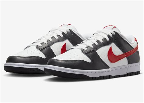 Nike Dunk Low Black White Red FB3354-001 Release Date | SBD