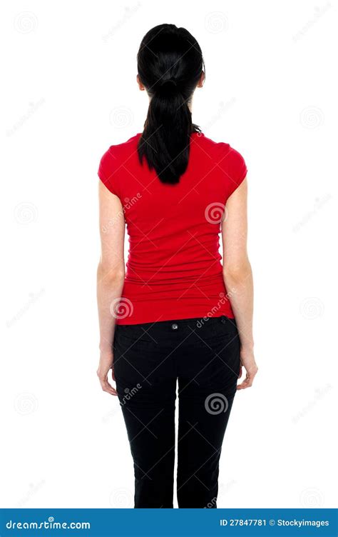 Shapely Woman With Her Back Facing Camera Stock Image - Image: 27847781