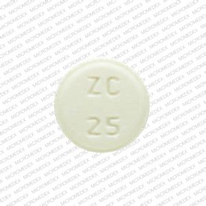 ZC 25 Pill Yellow Round 6mm - Pill Identifier