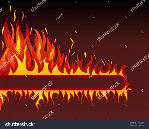 Inferno Fire Vector Background Design Use Stock Vector (Royalty Free ...