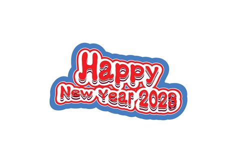 Happy new year logo, banner and t shirt design template 10249130 Vector ...