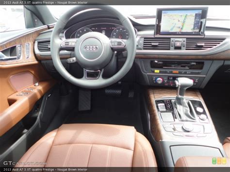 Nougat Brown Interior Dashboard for the 2013 Audi A7 3.0T quattro Prestige #71039912 | GTCarLot.com