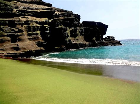 Papalokea Green Sand Beach - The Big Island, Hawaii