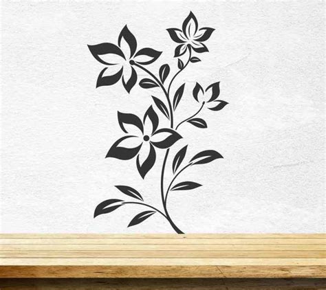 Flowers Wall Sticker Floral Vinyl Decal Art Decoration Graphics ...