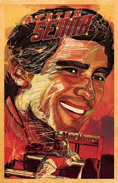 AYRTON SENNA TRIBUTE POSTER on Behance