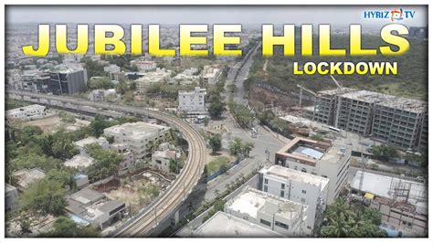 Jubilee Hills Check post Aerial View in Lockdown | Jubilee check post Drone 4K Video | Hybiz tv ...