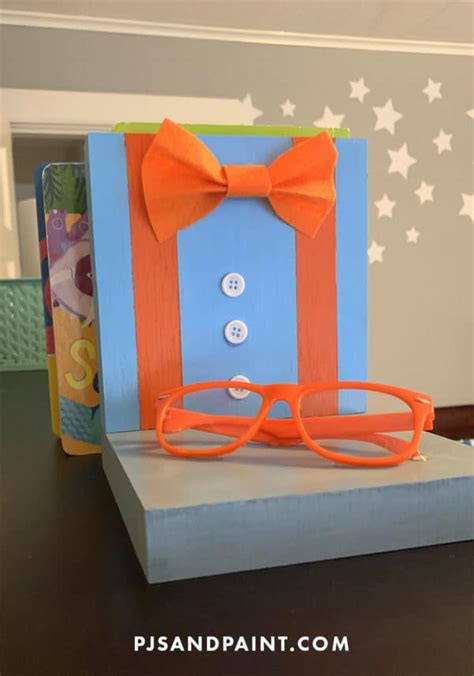 DIY Blippi Bookends - Blippi Craft Tutorial - Pjs and Paint