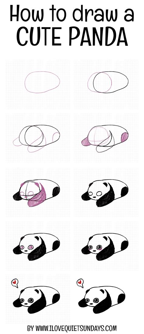 Panda Sketch Step By Step at Drawing Tutorials