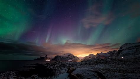 Aurora Borealis, nature, Aurora, night HD wallpaper | Wallpaper Flare