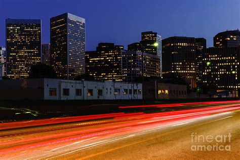 Century City Skyline at Night Photograph by Paul Velgos - Fine Art America