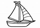Simple Boat To color  Transport Coloring Pages sketch template