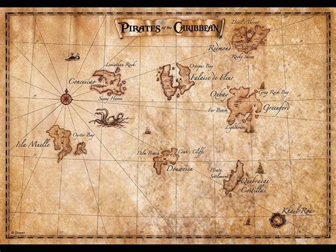 Pirate Map | Pirates of the caribbean, Treasure maps, Pirate maps