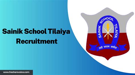 Sainik School Tilaiya Recruitment 2024: Ward Boy/PTI-Cum-Matron