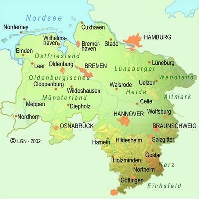 Map of Lower Saxony | Lower Saxony Portal