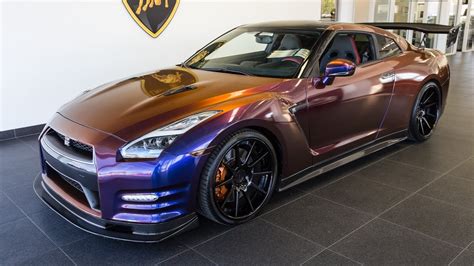 2015 Chameleon Purple Nissan GTR Black Edition - YouTube