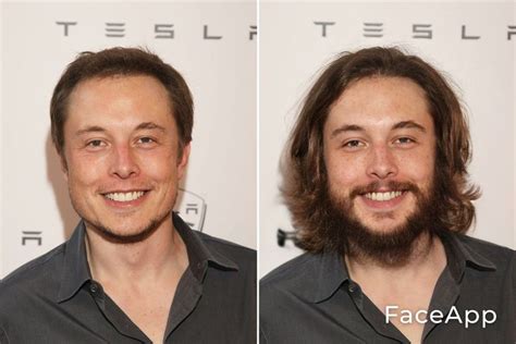 Elon Musk with long hair