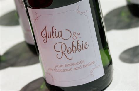 personalized wedding ideas custom wine labels for the reception 3