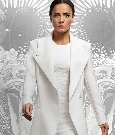 Teresa Mendoza Queen of The South White Coat | Alice Braga Coat