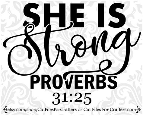 She is Strong Svg Proverbs 31 Woman Svg Strong and - Etsy in 2022 ...