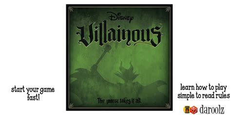 Learn how to play Disney Villainous with easy to read instructions