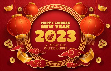 Happy Chinese New Year 2023 13823503 Vector Art at Vecteezy