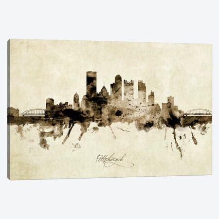 Pittsburgh Skyline Canvas Print by WallDecorAddict | iCanvas