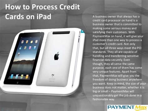 Paymentmax iPad Credit Card Swiper