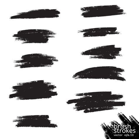 Black Paint Stroke Vector Art, Icons, and Graphics for Free Download