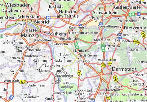 MICHELIN Nauheim map - ViaMichelin