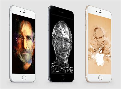 Steve Jobs tribute wallpapers for iPhone 6 and iPhone 6 Plus