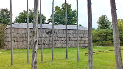 A Long House in the Reconstructed 15th Century Crawford Lake Iroquoian ...